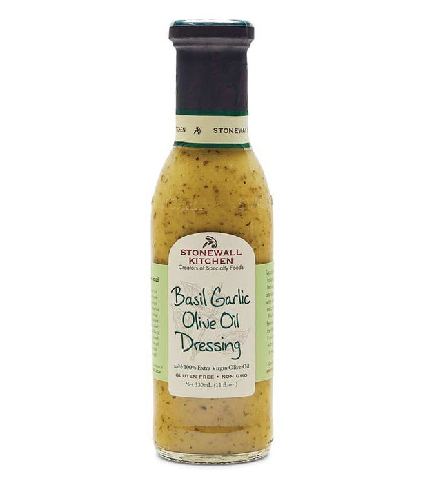 Basil Garlic Olive Oil Dressing