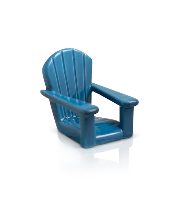 Nora Fleming Mini: Blue Adirondack Chair