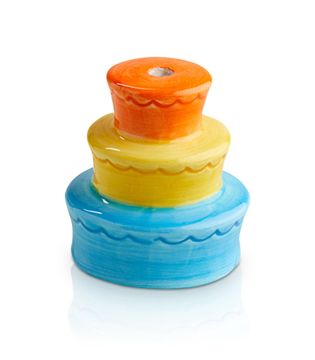 Nora Fleming Mini: Candle Holder Cake Best Birthday Ever
