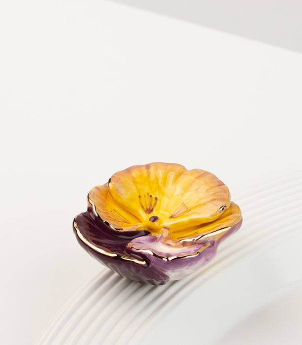 Nora Fleming Mini: Pansy Pop