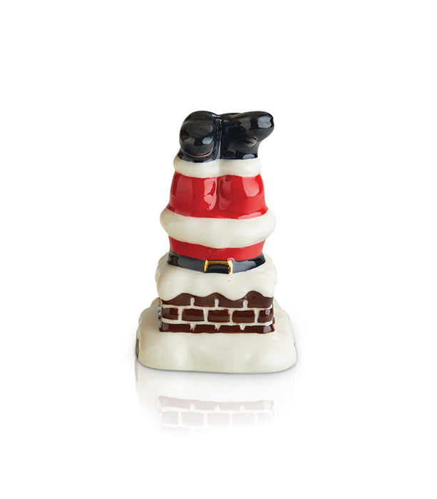 Nora Fleming Mini: Santa Legs Down the Chimney