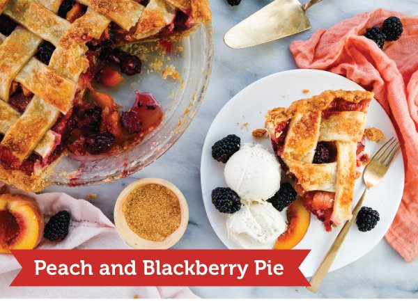 Peach and Blackberry Pie