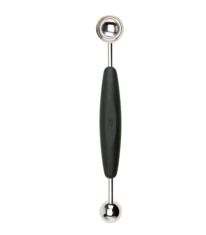 Choice Stainless Steel Melon Baller with Black Nylon Soft-Grip Handle