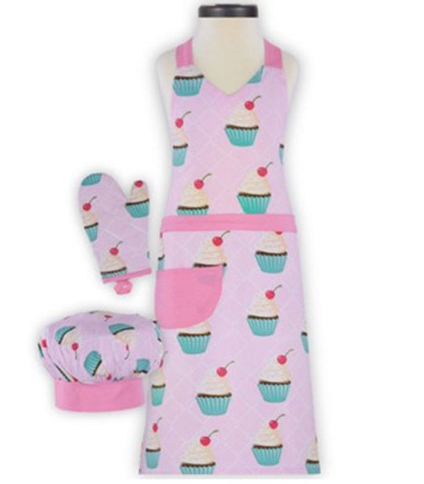Cupcake Deluxe Youth Apron Boxed Set