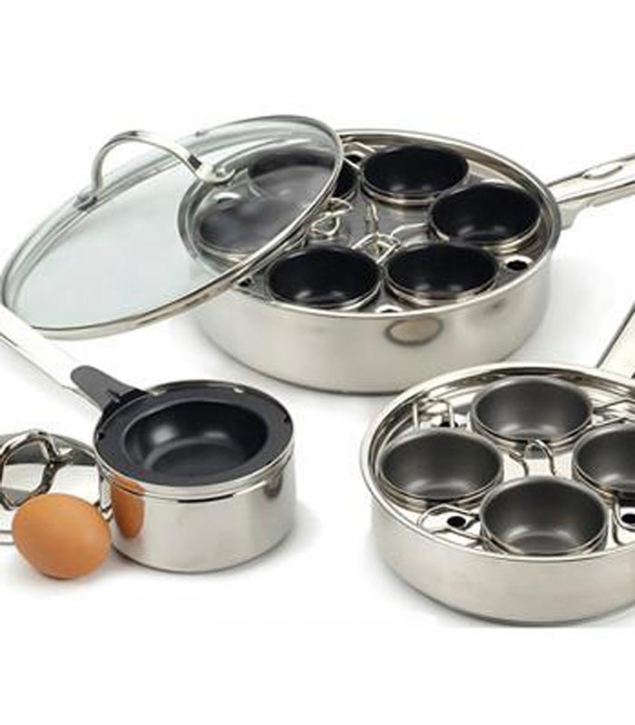 Egg Poacher 4cup 18/10 Stainless Steel
