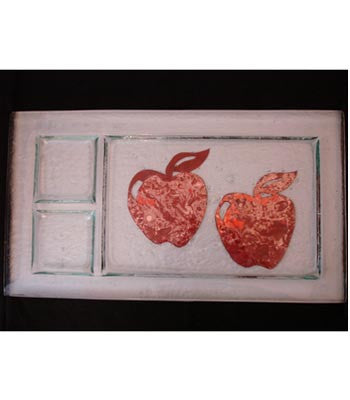 Divided Copper Apple Tray