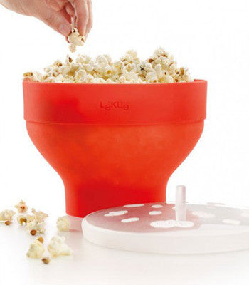 Lekue Mini Microwave Popcorn Maker, Single Serving