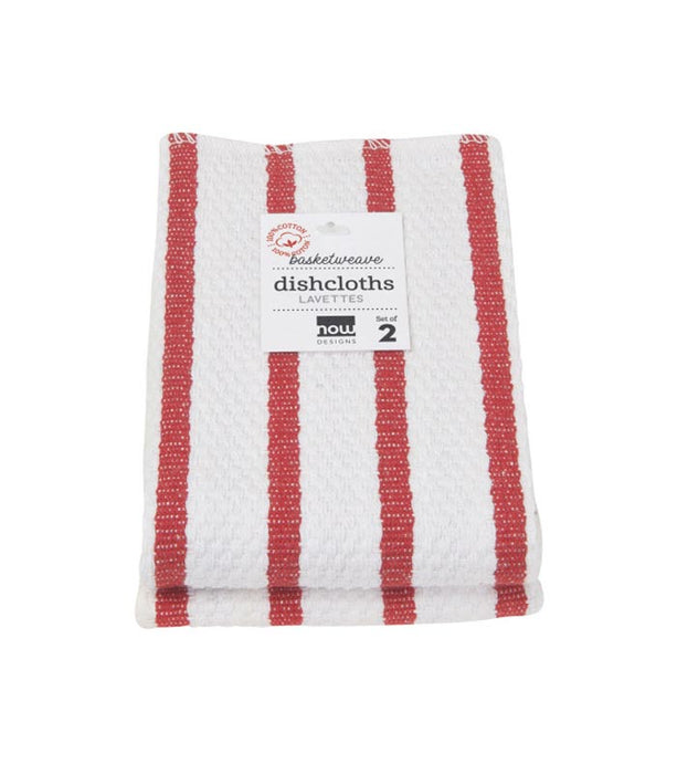 NOW Designs Red Basketweave Dishcloth at Culinary Apple